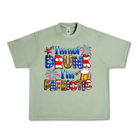 Oil Green I'm not drunk I'm patriotic Urban Heavy Tee - Neo Western