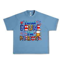 Pebble Blue I'm not drunk I'm patriotic Urban Heavy Tee - Neo Western