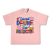 Salmon I'm not drunk I'm patriotic Urban Heavy Tee - Neo Western