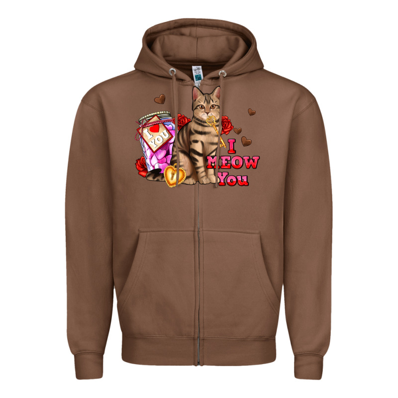 I Meow You Zipper Hoodie by AdoDesignShop | Teevron