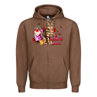 Chestnut i meow you Zipper Hoodie - AdoDesignShop