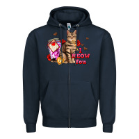 Navy i meow you Zipper Hoodie - AdoDesignShop