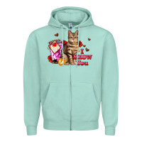 Seafoam i meow you Zipper Hoodie - AdoDesignShop