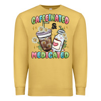 Antique Gold caffeinated and medicated Premium Sweatshirt - MaliasSmallBusiness