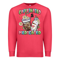 Cardinal caffeinated and medicated Premium Sweatshirt - MaliasSmallBusiness