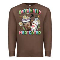 Chestnut caffeinated and medicated Premium Sweatshirt - MaliasSmallBusiness