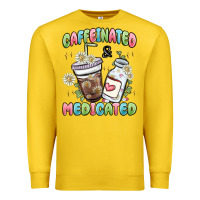Lemon caffeinated and medicated Premium Sweatshirt - MaliasSmallBusiness