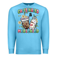 Ocean Blue caffeinated and medicated Premium Sweatshirt - MaliasSmallBusiness