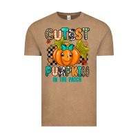 Vintage Coffee Cutest Pumpkin In The Patch Vintage Tee - texasbilliewilder