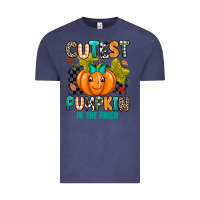 Vintage Denim Cutest Pumpkin In The Patch Vintage Tee - texasbilliewilder