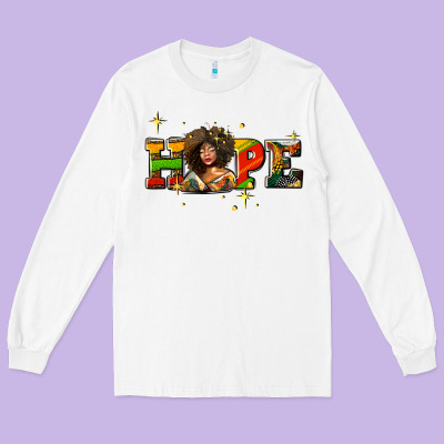 Hope Juneteenth Long Sleeve Tee Designed By Adodesignshop