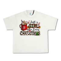 Pistachio just a girl who loves christmas Urban Heavy Tee - CowhideDigitalArt
