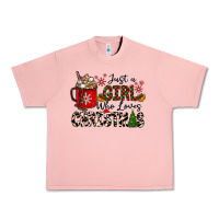 Salmon just a girl who loves christmas Urban Heavy Tee - CowhideDigitalArt