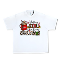 White just a girl who loves christmas Urban Heavy Tee - CowhideDigitalArt