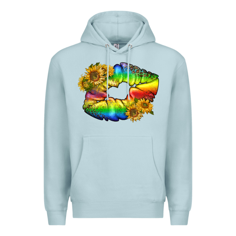 Lgbtq Pride Rainbow Lips Premium Hoodie by BundleAndBundleShop | Teevron