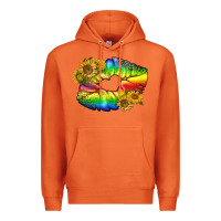 Carrot Lgbtq Pride Rainbow Lips Premium Hoodie - BundleAndBundleShop