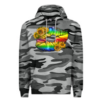 Slate Camo Lgbtq Pride Rainbow Lips Premium Hoodie - BundleAndBundleShop