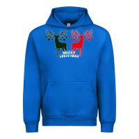 Cobalt Merry Christmas Reindeer Urban Hoodie - Bettercallsaul