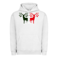Pigment Lunar Rock Merry Christmas Reindeer Urban Hoodie - Bettercallsaul