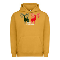 Pigment Peanut Butter Merry Christmas Reindeer Urban Hoodie - Bettercallsaul