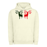 Pigment Pistachio Merry Christmas Reindeer Urban Hoodie - Bettercallsaul