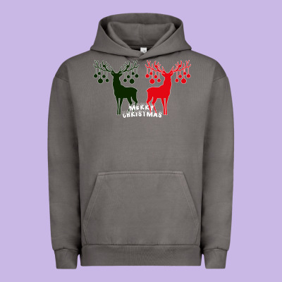 Merry Christmas Reindeer Urban Hoodie Designed By Bettercallsaul