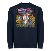 Navy do not harm take no bull cow skull Heavyweight Sweatshirt - Zillion Design Studio