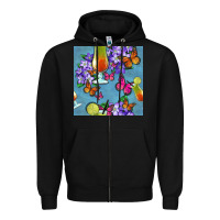 Black butterfly cocktail Zipper Hoodie - BundleAndBundleShop