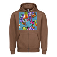 Chestnut butterfly cocktail Zipper Hoodie - BundleAndBundleShop