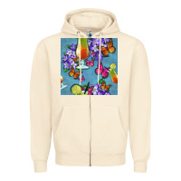 Sandshell butterfly cocktail Zipper Hoodie - BundleAndBundleShop