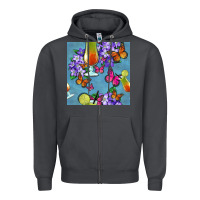 Smoke butterfly cocktail Zipper Hoodie - BundleAndBundleShop