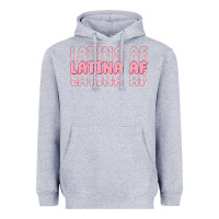 Heather Grey latina af Heavyweight Hoodie - MaliasSmallBusiness