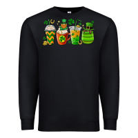 Black st. patricks day coffee cups Premium Sweatshirt - MaliasSmallBusiness