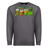 Charcoal Heather st. patricks day coffee cups Premium Sweatshirt - MaliasSmallBusiness