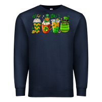 Navy st. patricks day coffee cups Premium Sweatshirt - MaliasSmallBusiness