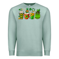 Seafoam st. patricks day coffee cups Premium Sweatshirt - MaliasSmallBusiness