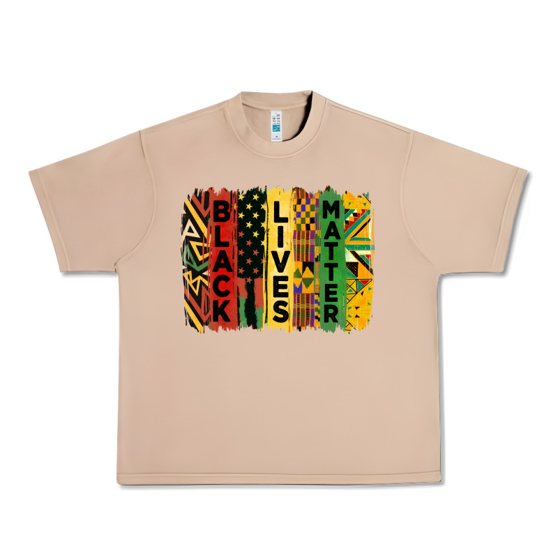 Junetheenth Black Livesmatter Brush Stroke Urban Heavy Tee by HRA Design Shop | Teevron
