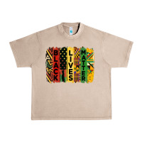 French Oak junetheenth black livesmatter brush stroke Urban Heavy Tee - HRA Design Shop