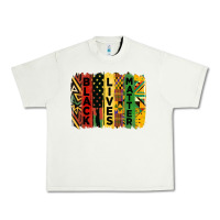 Pistachio junetheenth black livesmatter brush stroke Urban Heavy Tee - HRA Design Shop