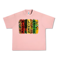 Salmon junetheenth black livesmatter brush stroke Urban Heavy Tee - HRA Design Shop