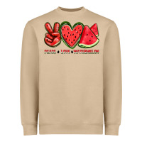 Peace Love Watermelon Heavyweight Sweatshirt | Teevron