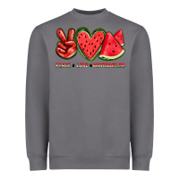 Storm peace love watermelon Heavyweight Sweatshirt - texasbilliewilder