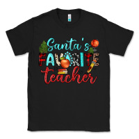 Black santa s favorite teacher Classic Tee - JahusDesignShop