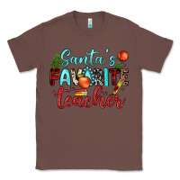 Chestnut santa s favorite teacher Classic Tee - JahusDesignShop
