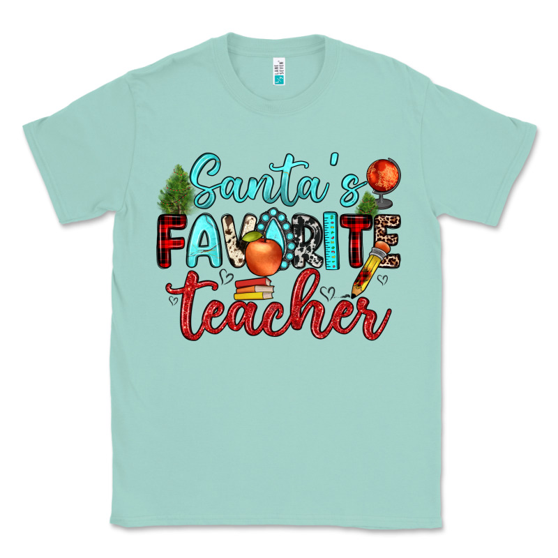 Santa S Favorite Teacher Classic Tee by JahusDesignShop | Teevron