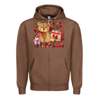 Chestnut give you self love Zipper Hoodie - AdoDesignShop