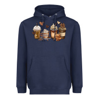 Navy melanin afro coffee cups Heavyweight Hoodie - MaliasSmallBusiness