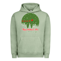 Pigment Oil Green Merry Christmas To All To All A Good Night Urban Hoodie - Bettercallsaul