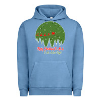 Pigment Pebble Blue Merry Christmas To All To All A Good Night Urban Hoodie - Bettercallsaul