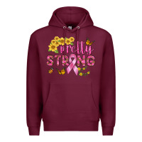 Burgundy Pretty Strong Premium Hoodie - BundleAndBundleShop